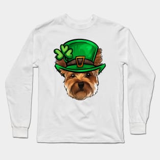 St Patricks Day Yorkie Long Sleeve T-Shirt